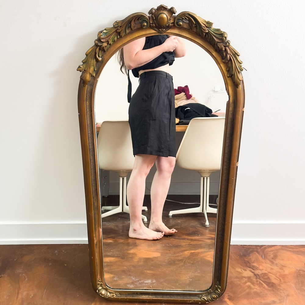 Vintage 90s Ann Taylor Studio Tailored Linen Shorts - Size 12 (best for 8-10) - Picture 11 of 12